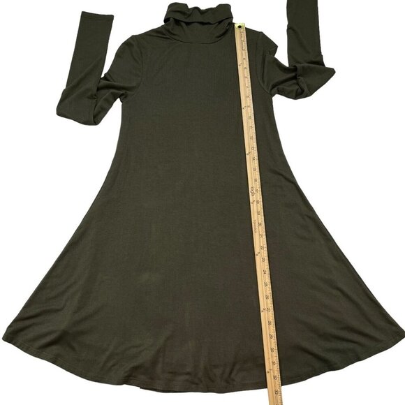 Lulus Women's Olive Green Long‎ Sleeve Sway, Girl, Sway! Swing Dress Size XS - Picture 8 of 9